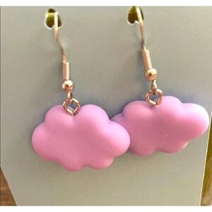 NEW Purple Cloud Earrings .75" inch drop